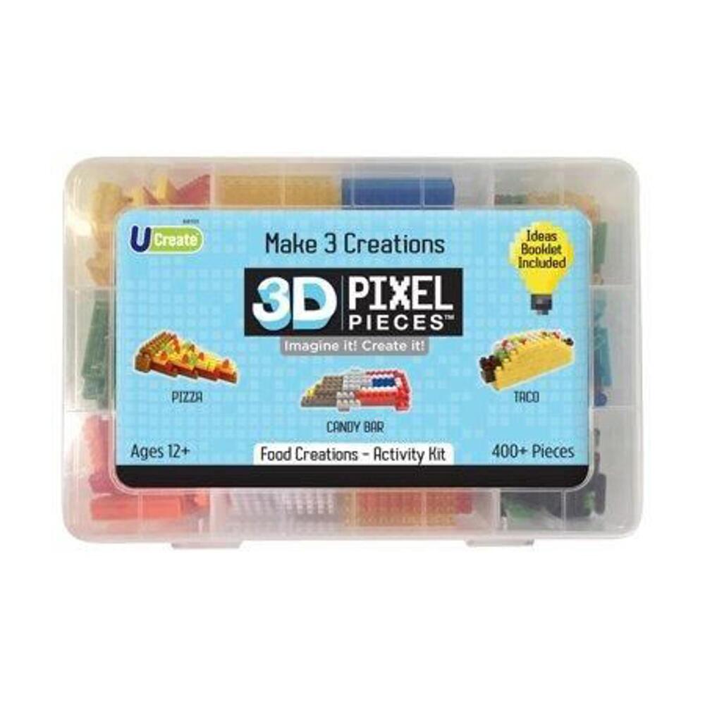 Ucreate 3D Pixel Pieces Food Creations Craft Kit  400+ Pieces